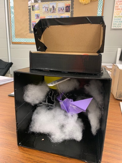 Project Box.  Create a box to showcase a topic or holiday.  Use littleBits, Makey Makey, 3D printing, etc.